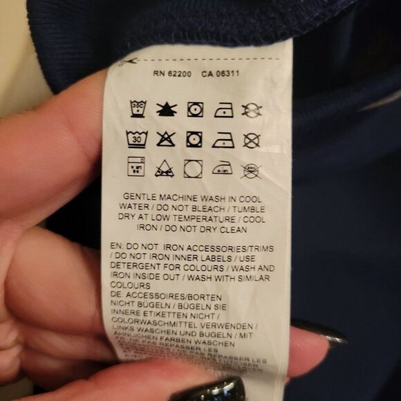 Puma By Rihanna	 Fenty Womens Skirt Blue XS Pencil Straight Stretch Midi Varsity - Picture 7 of 8